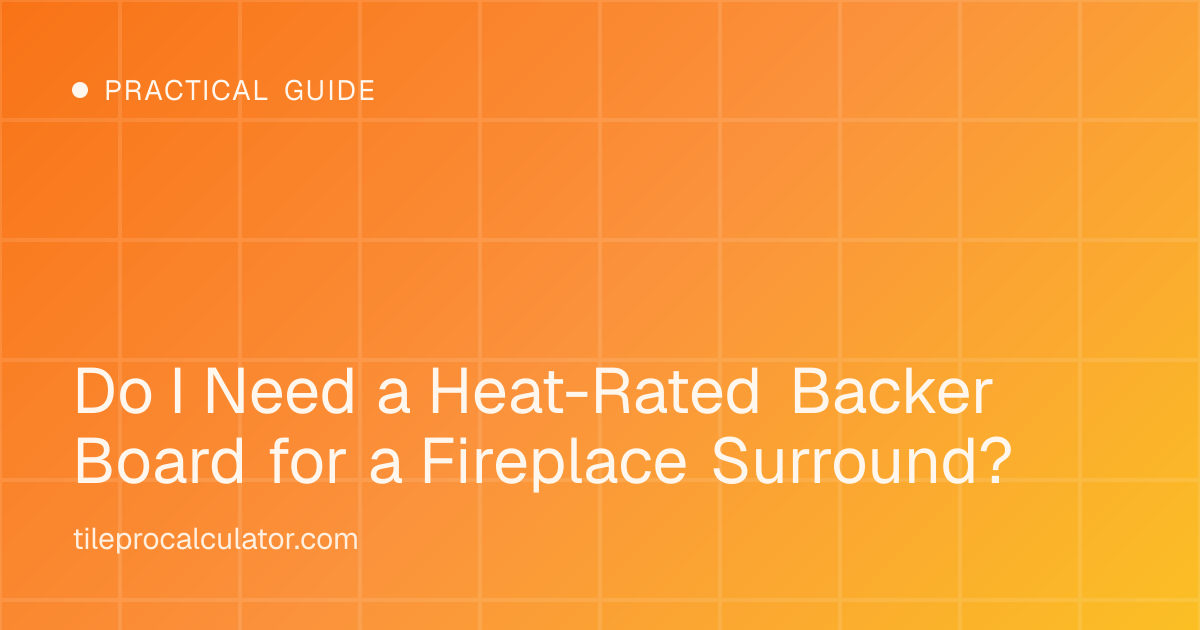 Illustration: Do I Need a Heat-Rated Backer Board for a Fireplace Surround?