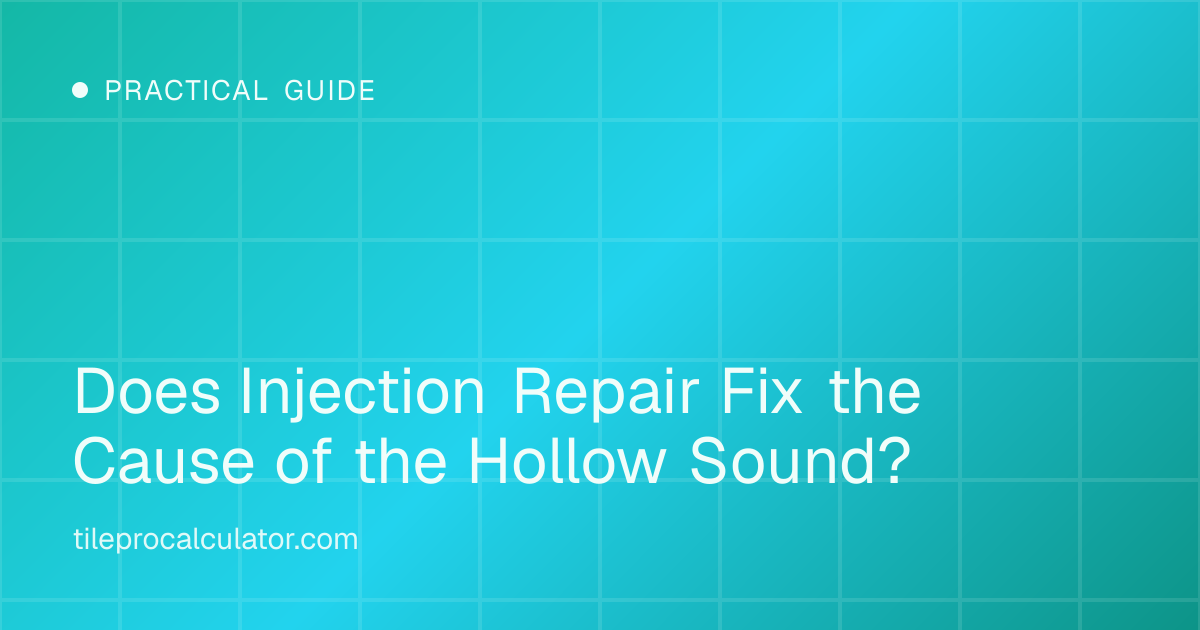 Illustration: Does Injection Repair Fix the Cause of the Hollow Sound?