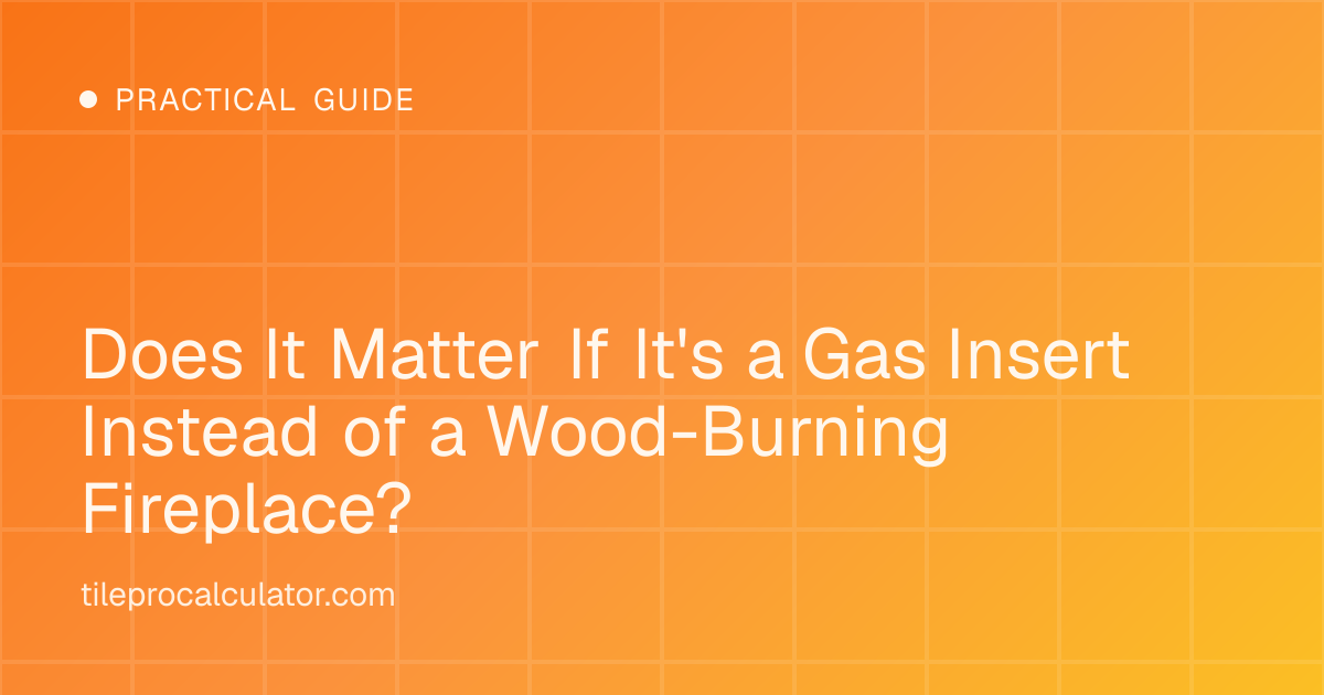 Illustration: Does It Matter If It's a Gas Insert Instead of a Wood-Burning Fireplace?