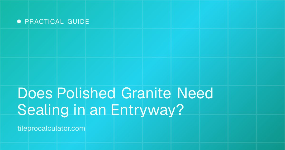Illustration: Does Polished Granite Need Sealing in an Entryway?