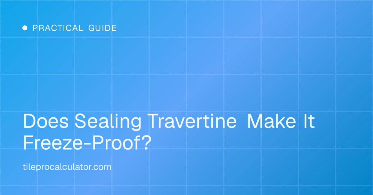 Illustration: Does Sealing Travertine Make It Freeze-Proof?