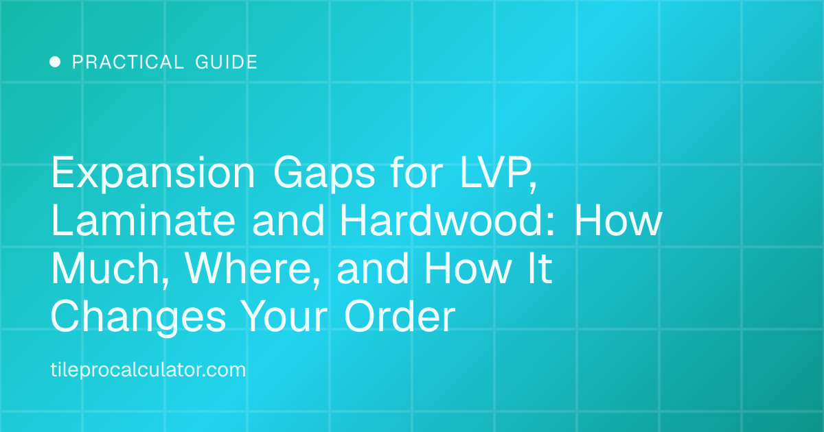 Illustration: expansion gap between a plank floor and a wall