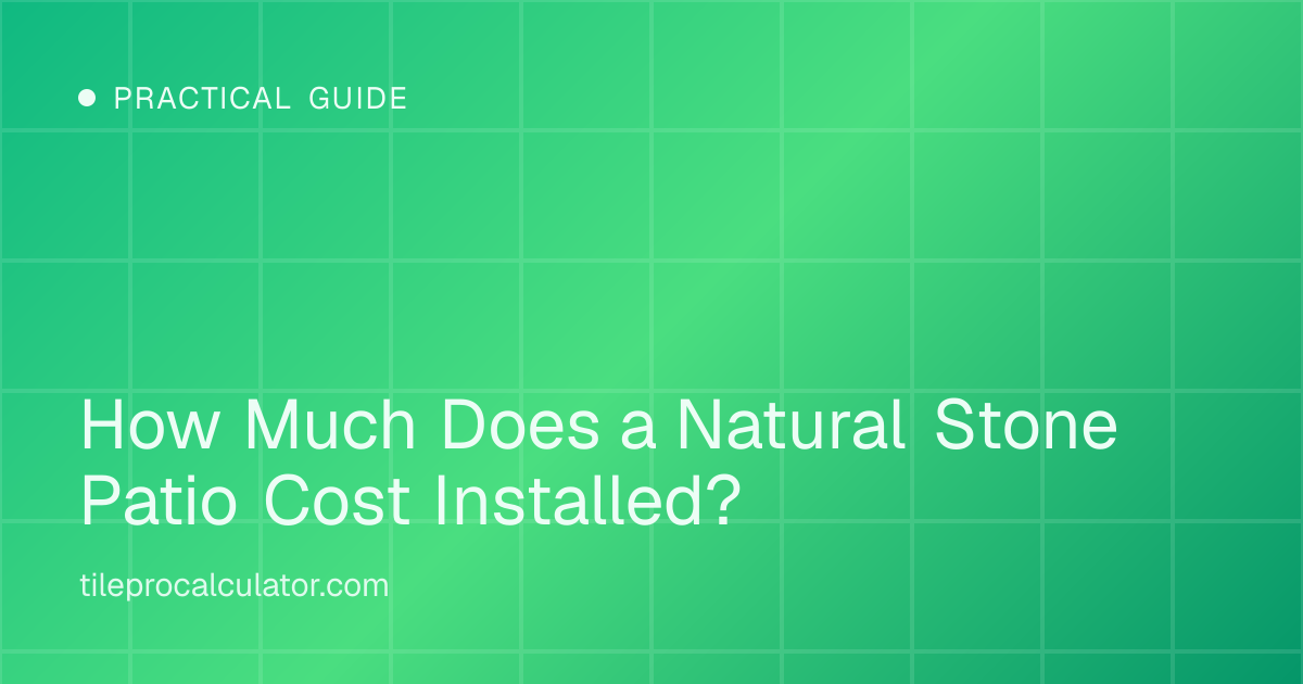 Illustration: How Much Does a Natural Stone Patio Cost Installed?