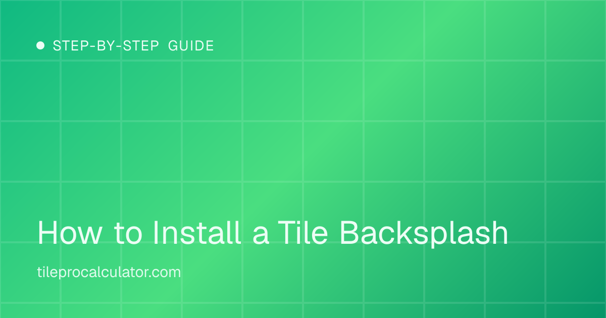 Illustration: How to Install a Tile Backsplash