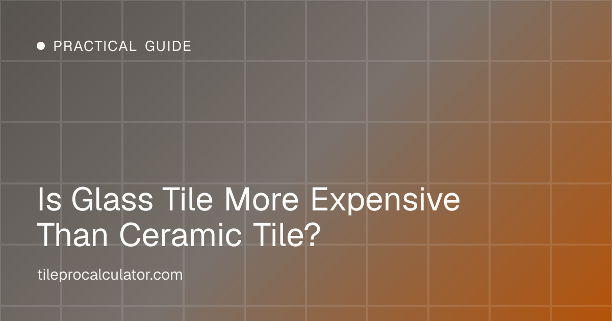 Illustration: Is Glass Tile More Expensive Than Ceramic Tile?