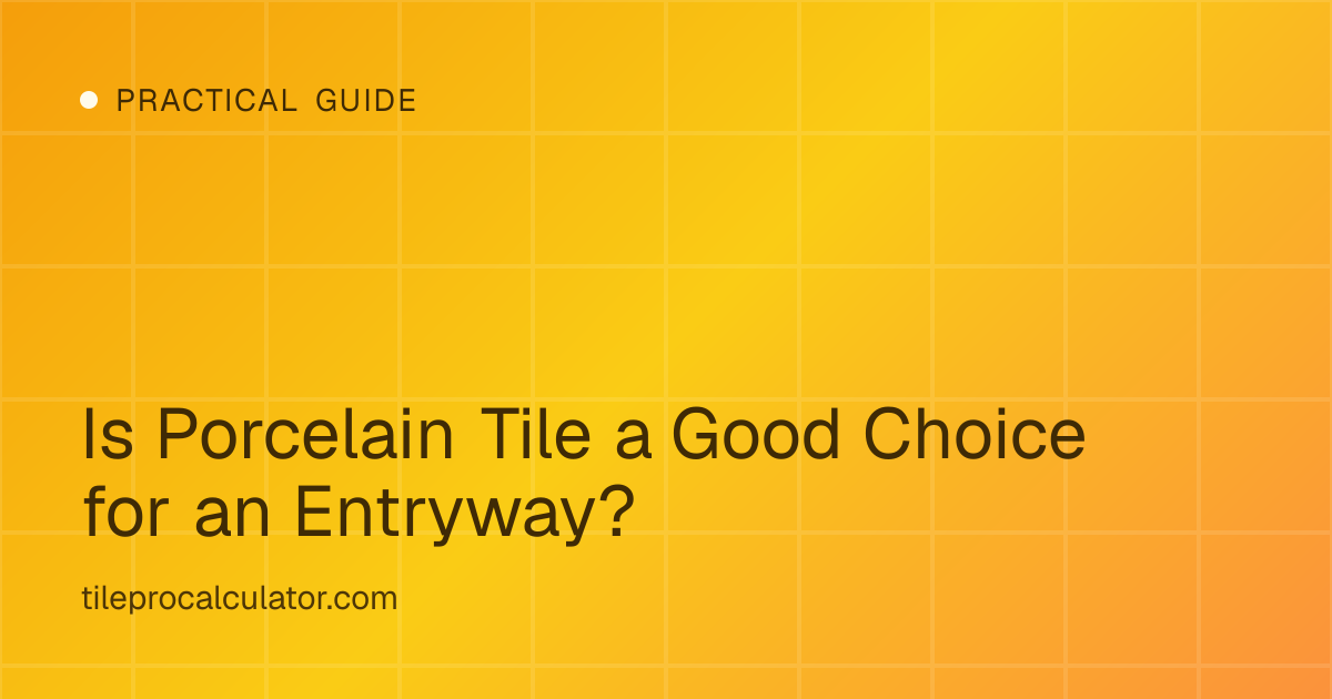 Illustration: Is Porcelain Tile a Good Choice for an Entryway?
