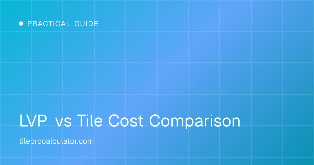 Illustration: a cost comparison between luxury vinyl plank and ceramic tile flooring
