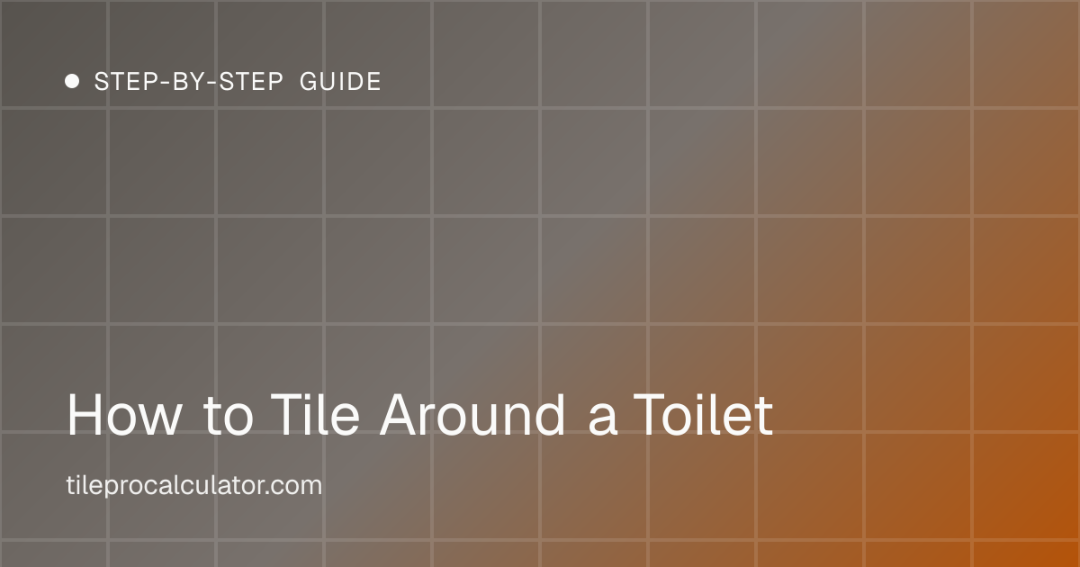 Illustration: How to Tile Around a Toilet