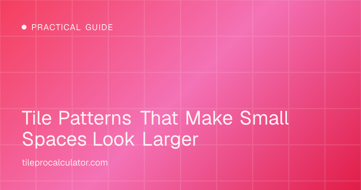 Illustration: Tile Patterns That Make Small Spaces Look Larger