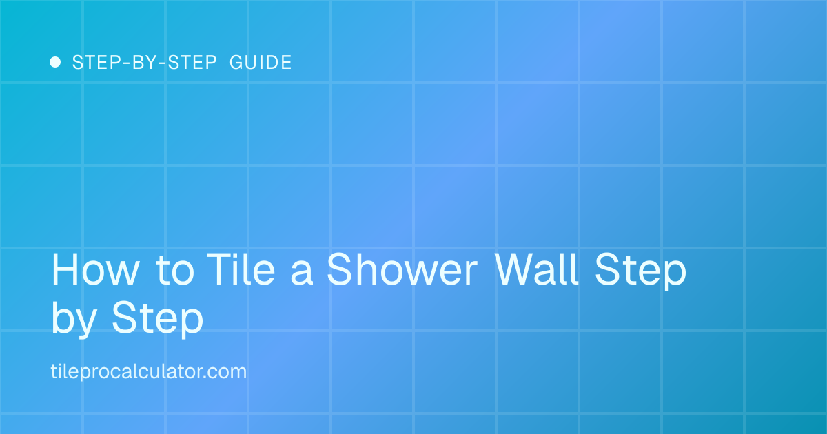 Illustration: How to Tile a Shower Wall Step by Step