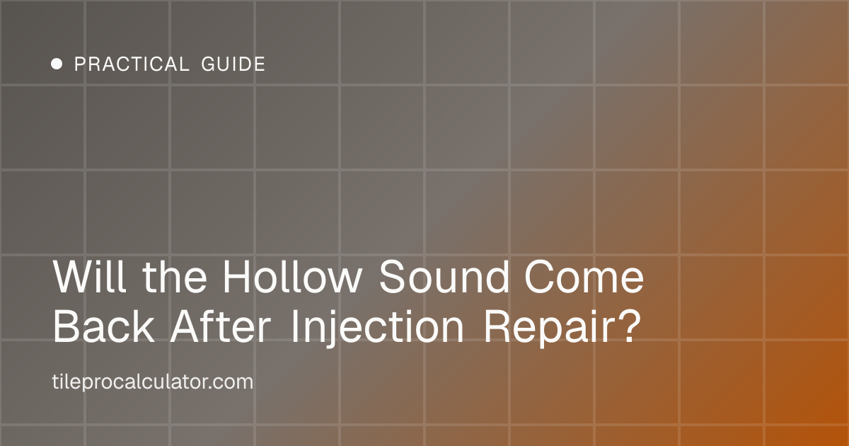 Illustration: Will the Hollow Sound Come Back After Injection Repair?
